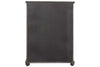 Image of Branson II Queen Or King Chalkboard Black Panel Bed "Create Your Own Bedroom" Collection