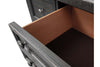Image of Branson II Queen Or King Chalkboard Black Panel Bed "Create Your Own Bedroom" Collection