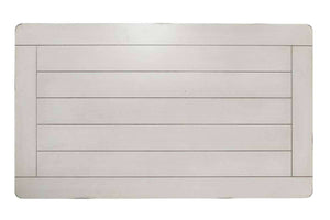 Bridgeport White Nautical Beach Theme Rectangular Coffee Table With Rope Accents