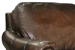 Brighton Quick Ship Traditional Top Grain Pillow Back Leather Club Chair