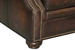 Brighton Quick Ship Traditional Top Grain Pillow Back Leather Club Chair