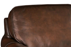Brighton 83 Inch "Quick Ship" Traditional Top Grain Leather Pillow Back Sofa OUT OF STOCK UNTIL 12/22/21