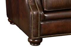 Brighton 83 Inch "Quick Ship" Traditional Top Grain Leather Pillow Back Sofa OUT OF STOCK UNTIL 12/22/21