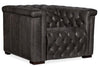 Image of Savion Gravel "Quick Ship" Leather Living Room Furniture Collection