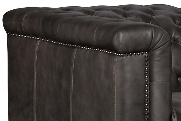 Savion Gravel "Quick Ship" Leather Living Room Furniture Collection
