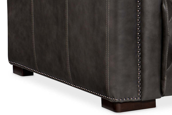 Savion Gravel "Quick Ship" Leather Living Room Furniture Collection