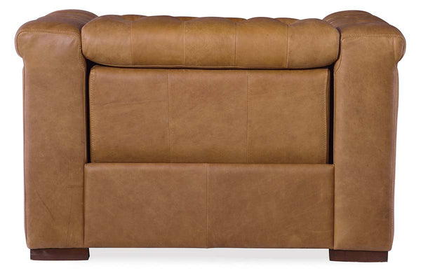 Bromley Coin Power Quick Ship Chesterfield Leather Recliner Chair