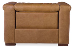 Bromley Coin Power Quick Ship Chesterfield Leather Recliner Chair