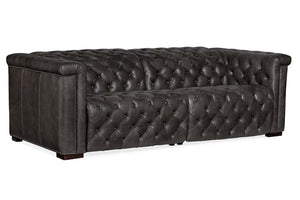 Savion Gravel "Quick Ship" Leather Living Room Furniture Collection