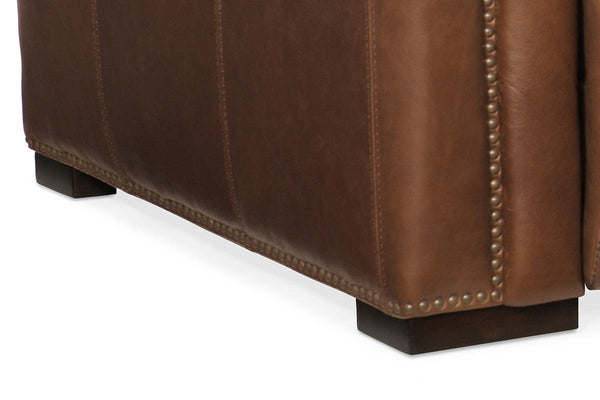 Bromley Lodge Chesterfield 88 Inch "Quick Ship" Wall Hugger Power Leather Reclining Sofa- OUT OF STOCK UNTIL 12/29/21