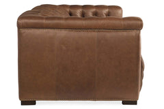 Bromley Lodge Chesterfield 88 Inch "Quick Ship" Wall Hugger Power Leather Reclining Sofa- OUT OF STOCK UNTIL 12/29/21