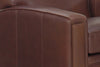 Image of Burton Track Panel Arm Leather Club Chair
