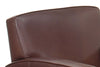 Image of Burton Track Panel Arm Leather Club Chair