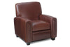Image of Burton "Designer Style" Leather Sofa & Recliner Set