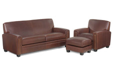 Burton "Designer Style" Leather Sofa Set