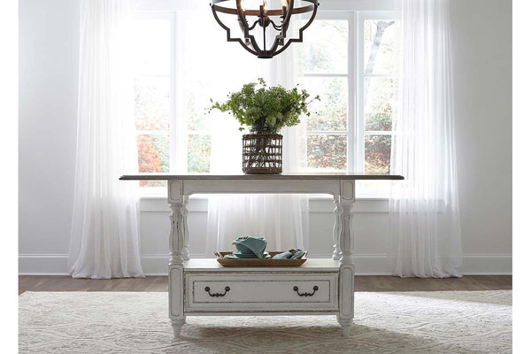 Canterbury Antique White Dining Room Set