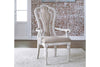 Image of Canterbury 7 Piece Antique White Single Leaf Leg Table Dining Set