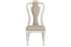 Image of Canterbury 5 Piece Antique White Single Leaf Pedestal Table Dining Set