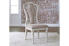 Image of Canterbury 7 Piece Antique White Double Leaf Leg Table Dining Set