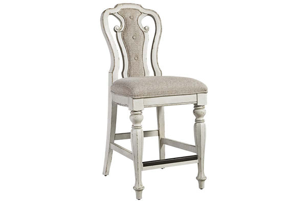 Canterbury 5 Piece Antique White Counter Height Gathering Table Dining Set