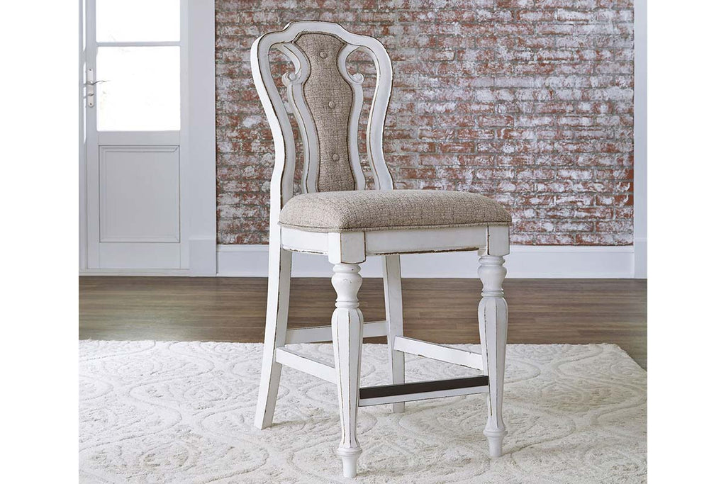 Antique white counter height dining set deals