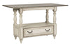 Image of Canterbury 5 Piece Antique White Counter Height Gathering Table Dining Set