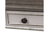 Image of Canterbury Large Distressed Antique White Single Drawer Coffee Table With Shelf