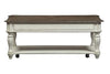 Image of Canterbury Large Distressed Antique White Lift Top Coffee Table With Shelf