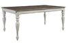 Image of Canterbury 7 Piece Antique White Single Leaf Leg Table Dining Set