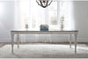 Image of Canterbury 7 Piece Antique White Single Leaf Leg Table Dining Set