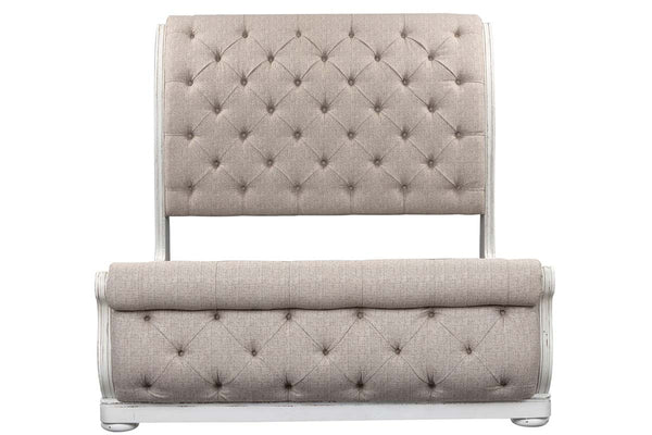 Canterbury Queen Or King Upholstered Tufted Sleigh Bed "Create Your Own Bedroom" Collection