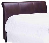 Carlton "Designer Style" Leather Upholstered Sleigh Headboard - Club Furniture