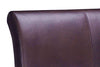 Image of Carlton "Designer Style" Leather Sleigh Style Bed - Club Furniture