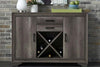 Image of Carson Transitional Door Storage Buffet Server In Greystone Finish