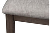 Image of Carson 5 Piece Drop Leaf Dining Table Set In Greystone Finish With Upholstered Back Side Chairs