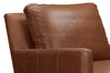 Image of Carter "Quick Ship" Track Arm Pillow Back Leather Chair
