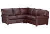 Image of Chadwick Traditional 3-Piece Leather Sectional Couch (As Configured)