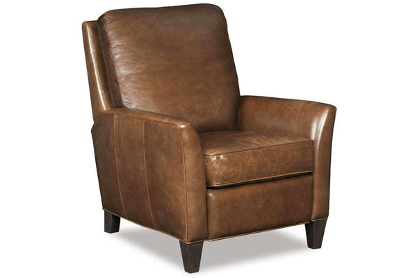 Christian Quick Ship Wing Arm Transitional Leather Recliner