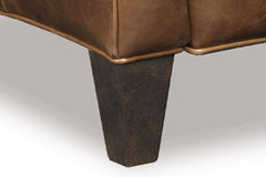 Christian Quick Ship Wing Arm Transitional Leather Recliner