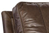 Image of Gordon Cocoa Quick Ship Classic Leather Recliner With Tufting Details