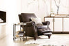 Image of Gordon Cocoa Quick Ship Classic Leather Recliner With Tufting Details