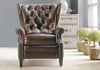 Image of Chairs And Recliner Johnson Tufted Back Leather Recliner