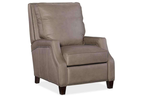 Norton Quick Ship Small Scale Leather Recliner 