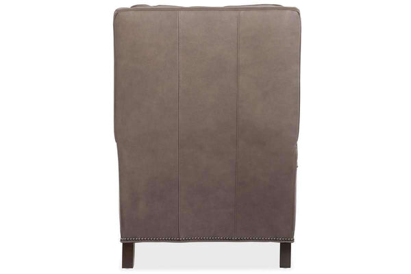 Norton Quick Ship Small Scale Leather Recliner 