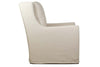 Image of Charlene "Quick Ship" Slipcovered Swivel Accent Chair