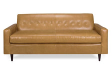 Chet 79 Inch Mid-Century Modern Single Bench Seat Apartment Sofa