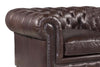 Image of Cornelius Quick Ship Tufted Chesterfield Leather Club Chair