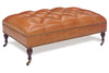 Image of Crispin 48 Inch Rectangular Deep Button Tufted Ottoman With Nailhead Trim