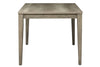Image of Cyrus 5 Piece Rectangular Leg Table Dining Set In Sandstone Finish With Slat Back Side Chairs