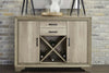 Image of Cyrus Transitional Door Storage Buffet Server In Sandstone Finish